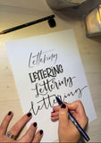 Lettering Workshop online - nybörjarkurs i kalligrafi